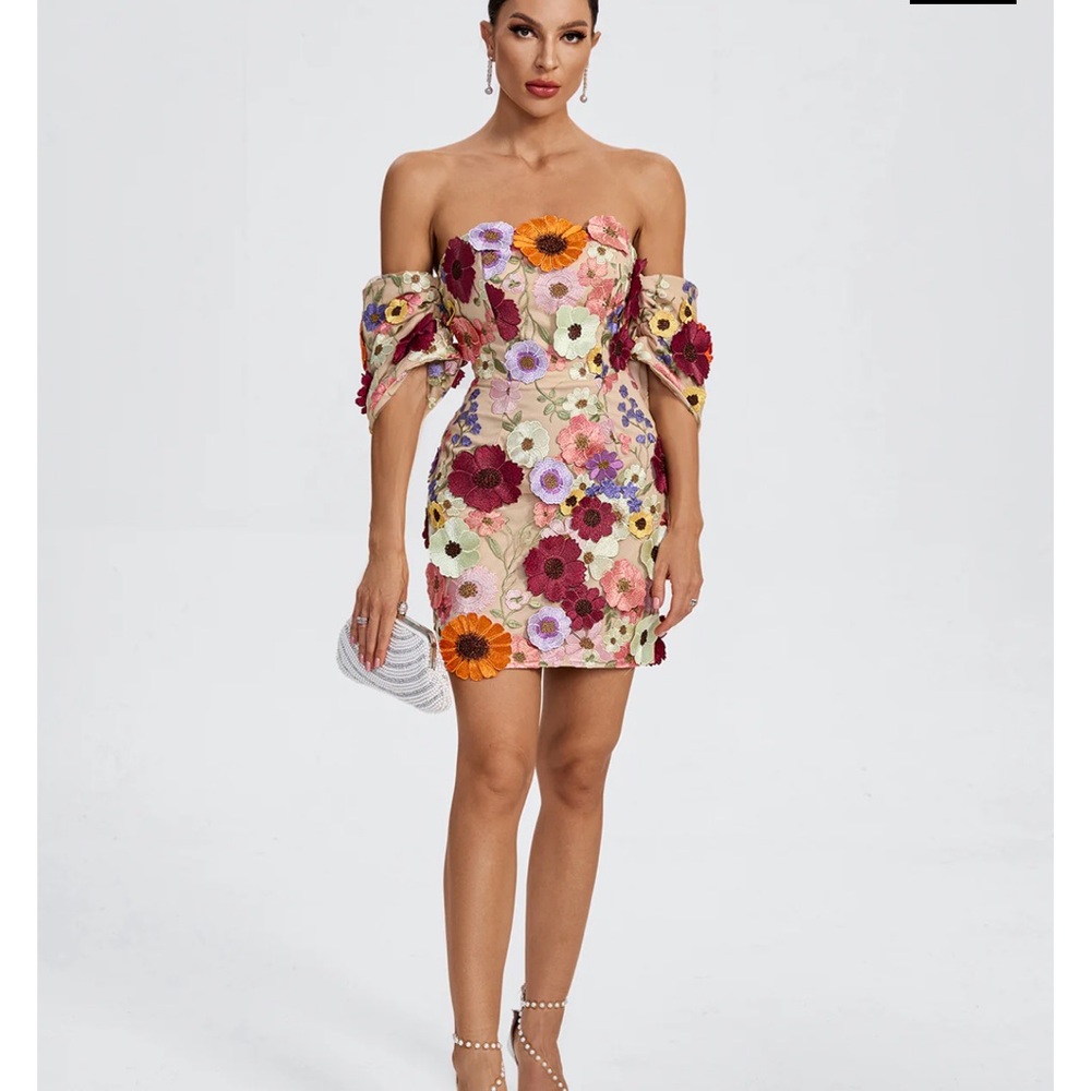 Floral Off-Shoulder Dress